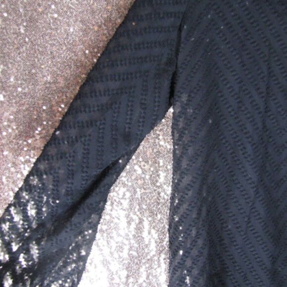 NWT BloomChic black geometric sheer top 10/M - Picture 5 of 11